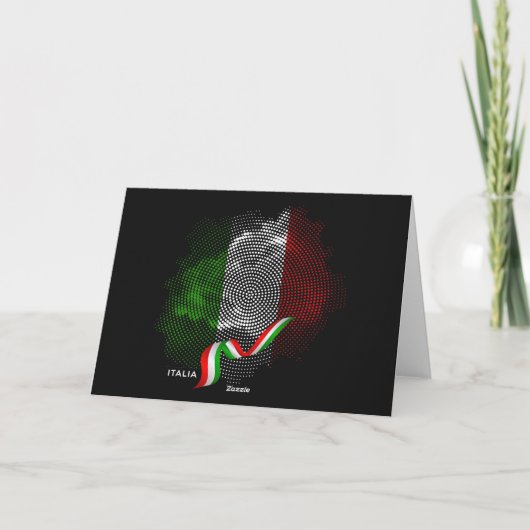 Italiaanse vlag bedankkaart (Achterkant)