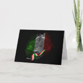 Italiaanse vlag bedankkaart (Voorkant)