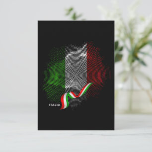 Italiaanse vlag bedankkaart