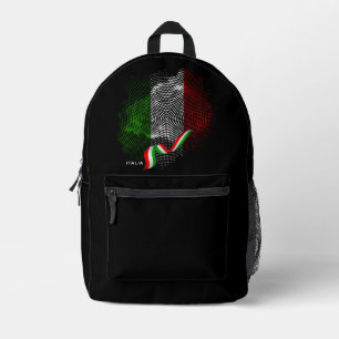 Italiaanse vlag bedrukte rugzak