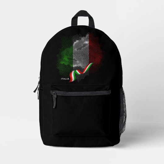 Italiaanse vlag bedrukte rugzak (Voorkant)