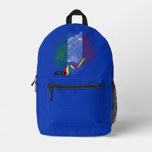 Italiaanse vlag bedrukte rugzak