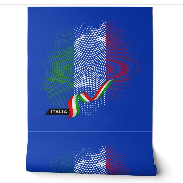 Italiaanse vlag behang (Afrollen)