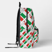Italiaanse vlag betegeld monogram bedrukte rugzak (Links)