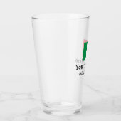 Italiaanse vlag bier glas cadeau met aangepaste te (Rechts)