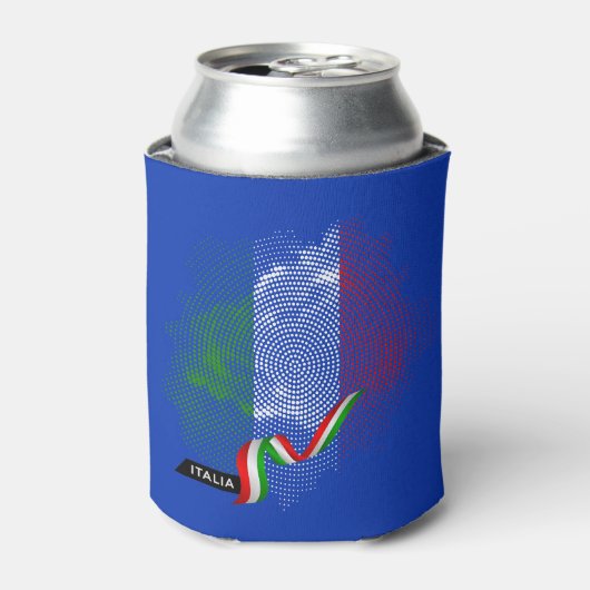 Italiaanse vlag blikjeskoeler (Blikje Voorkant)