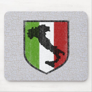 -Italiaanse vlag - Boot Mousepad Muismat