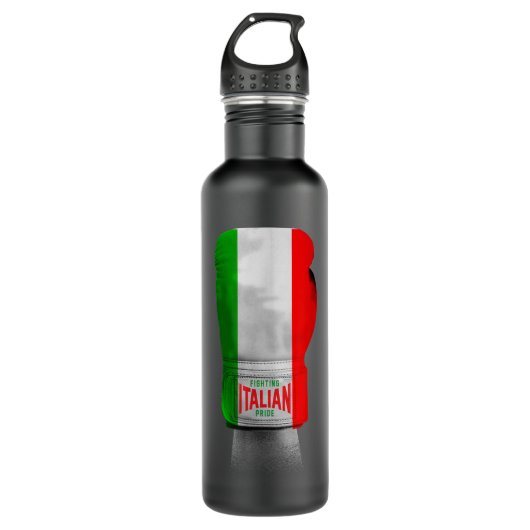  Italiaanse Vlag Boxing Ghandschoenen ontwerper 10 Waterfles (Voorkant)