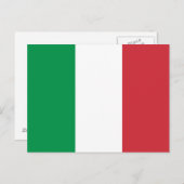 Italiaanse vlag briefkaart (Voorkant / Achterkant)