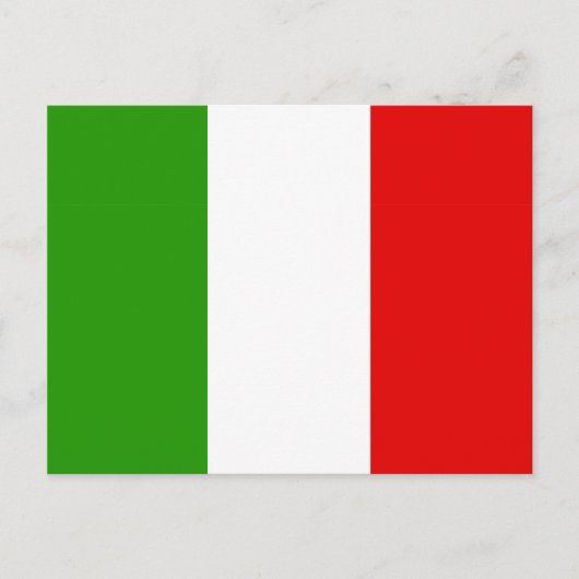 Italiaanse vlag briefkaart (Voorkant)