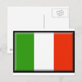Italiaanse vlag briefkaart (Voorkant / Achterkant)