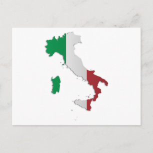 Italiaanse vlag briefkaart