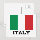 Italiaanse vlag briefkaart (Voorkant / Achterkant)