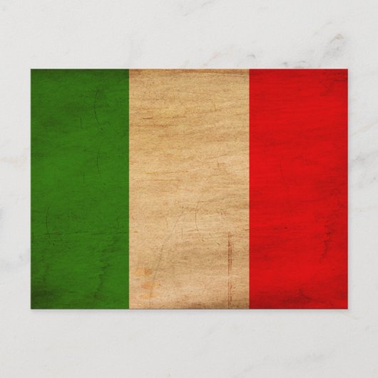 Italiaanse vlag briefkaart (Voorkant)