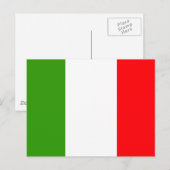 Italiaanse vlag briefkaart (Voorkant / Achterkant)