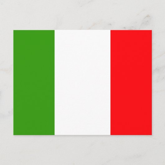 Italiaanse vlag briefkaart (Voorkant)