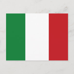Italiaanse vlag briefkaart
