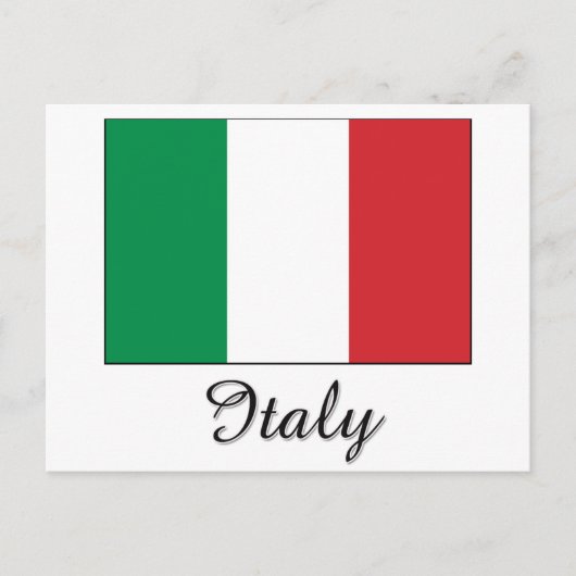Italiaanse vlag briefkaart (Voorkant)