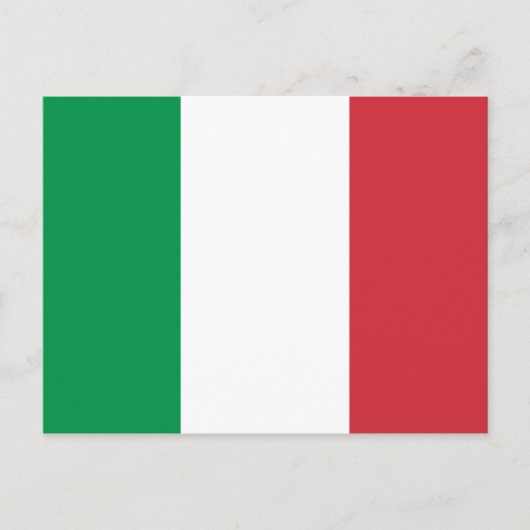 Italiaanse vlag briefkaart (Voorkant)