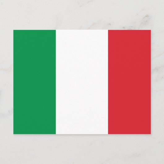 Italiaanse vlag briefkaart (Voorkant)