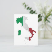 Italiaanse vlag briefkaart (Staand voorkant)