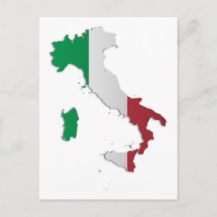 Italiaanse vlag briefkaart