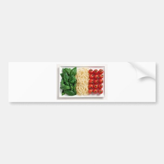 Italiaanse vlag bumpersticker (Voorkant)