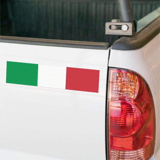 Italiaanse vlag bumpersticker (Op Truck)