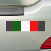 Italiaanse vlag bumpersticker (Op auto)