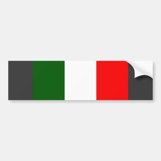 Italiaanse vlag bumpersticker (Voorkant)
