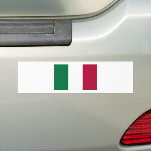 Italiaanse vlag bumpersticker (Op auto)