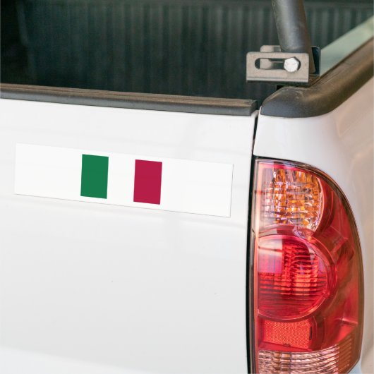 Italiaanse vlag bumpersticker (Op Truck)