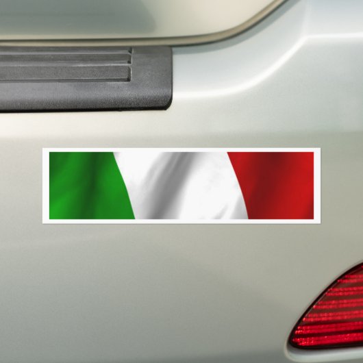 Italiaanse vlag bumpersticker (Op auto)