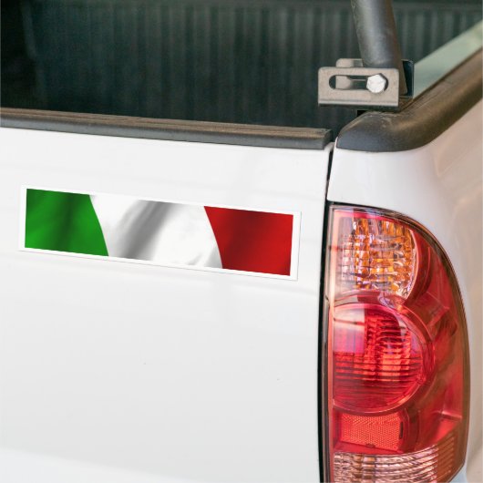 Italiaanse vlag bumpersticker (Op Truck)