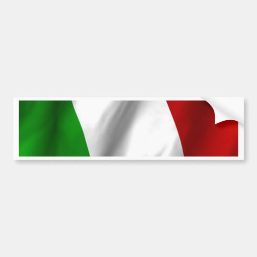 Italiaanse vlag bumpersticker (Voorkant)