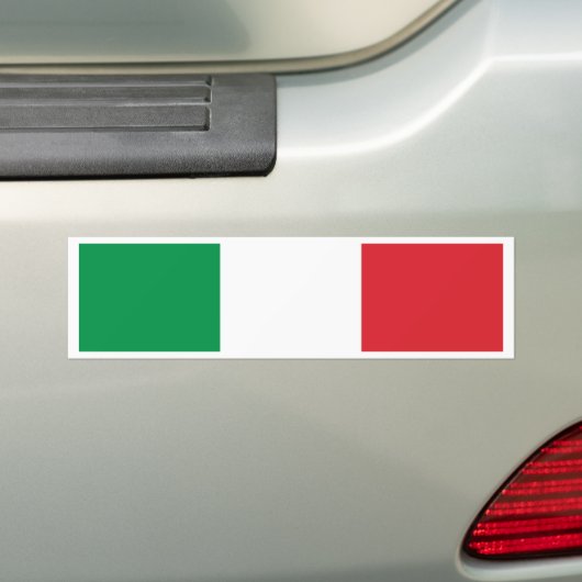 Italiaanse vlag bumpersticker (Op auto)