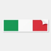 Italiaanse vlag bumpersticker (Voorkant)
