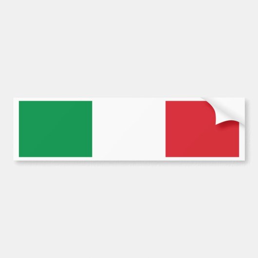 Italiaanse vlag bumpersticker (Voorkant)