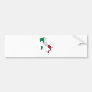 Italiaanse vlag bumpersticker
