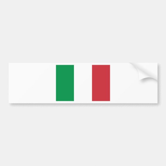 Italiaanse vlag bumpersticker (Voorkant)