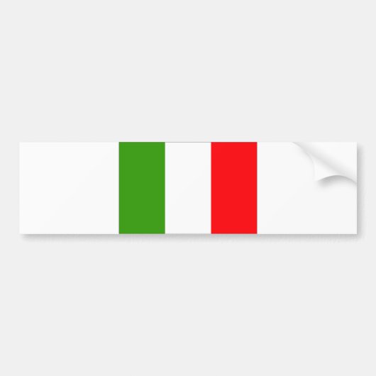 Italiaanse vlag bumpersticker (Voorkant)