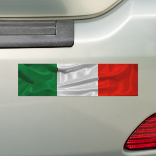 Italiaanse vlag Bumpersticker (Op auto)