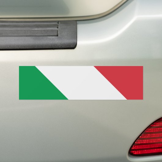 Italiaanse vlag bumpersticker (Op auto)