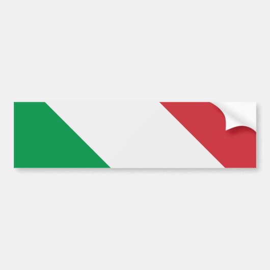 Italiaanse vlag bumpersticker (Voorkant)