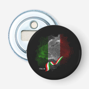 Italiaanse vlag button flesopener