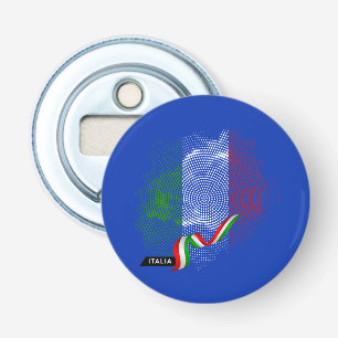 Italiaanse vlag button flesopener