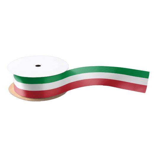Italiaanse vlag cadeaubon voor Italiaanse themafar Satijnen Lint (Spoel)