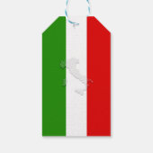 Italiaanse vlag cadeaulabel (Achterkant)