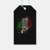 Italiaanse vlag cadeaulabel (Achterkant)