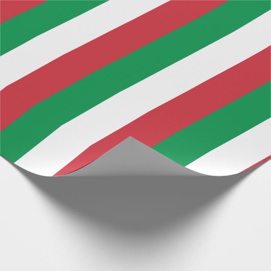 Italiaanse vlag cadeaupapier (Hoek)